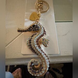 Gold Seahorse Keychain with Rhinestones- plus more ideas
